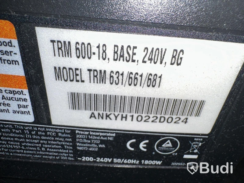 Treadmill - Precor TRM 631 P31 Console