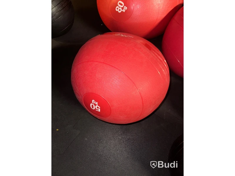 4 st Slamballs Röd - Kraftmark 80,70,60 och 50 kg
