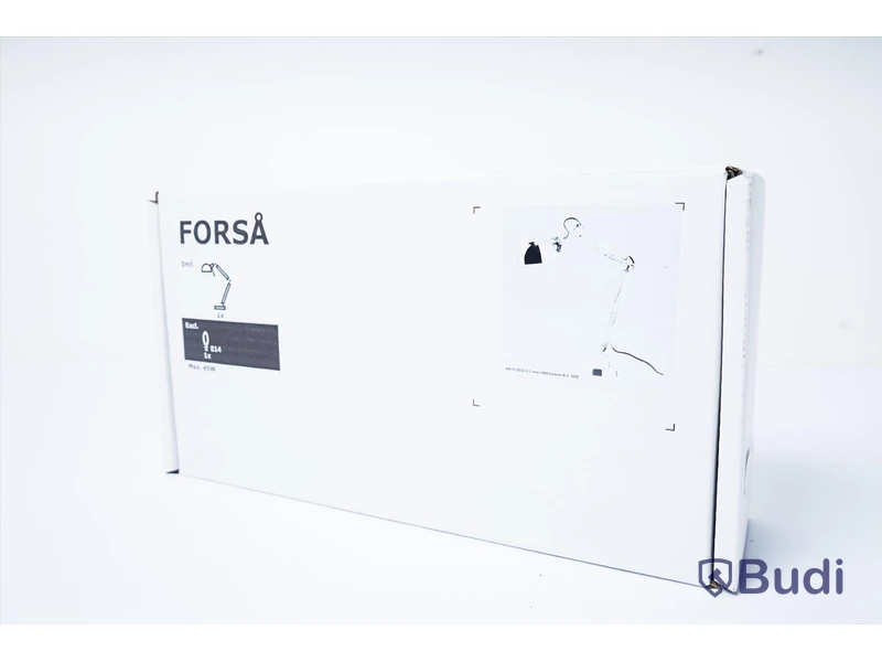Bordslampa IKEA Forså förnicklad. Ny, Obruten förpackning.