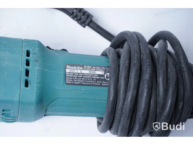 Plåtsax Makita JS1601, Funktionstestad