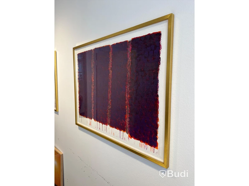 Målning, Annika Sjölen, ram med glas, 83x64 cm