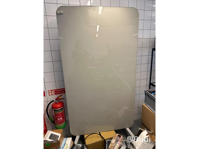 Whiteboard på hjul, 100x195 cm
