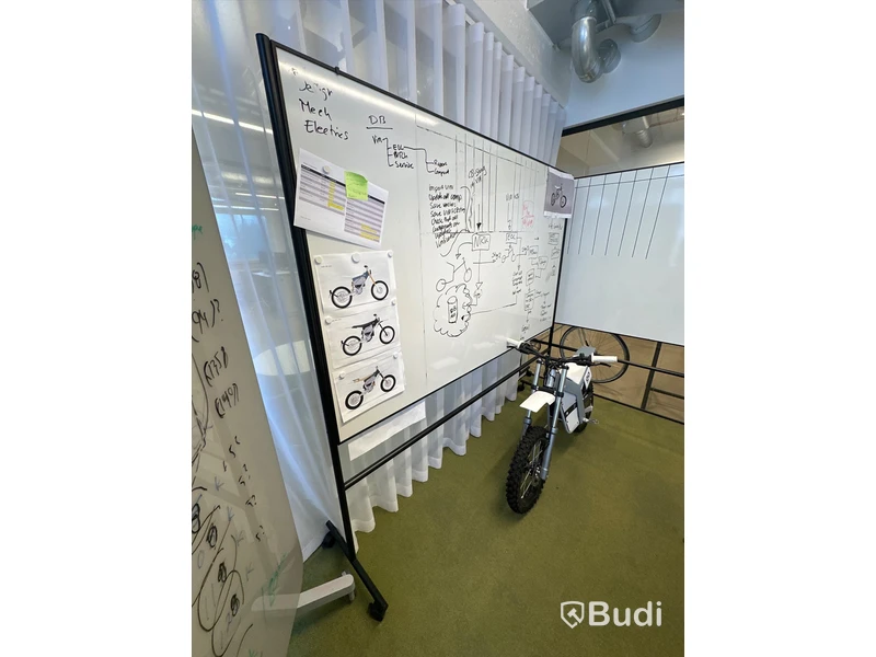 Whiteboard på hjul 205x196cm