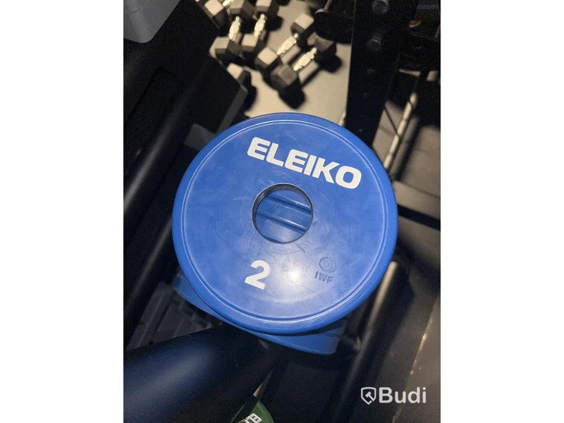 Viktställ och 20 st. Change Plates - Eleiko