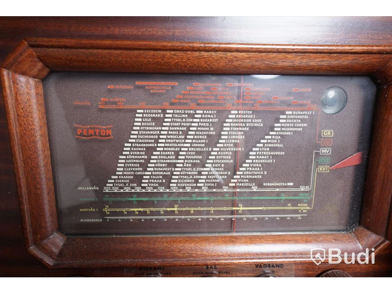 Radio, Grammofon Penton, Opera V11, 1950-tal. Obs! Ej funktionstestad.