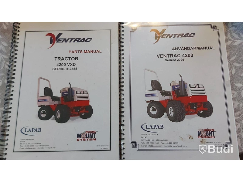 Redskapsbärare Ventrac 4200, 4-WD, -2011 med klippaggregat