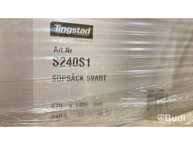 Sopsäckar 240 L, Tingstad, 60 rullar. Totalt ord. pris inkl. moms: ca 3600 kr