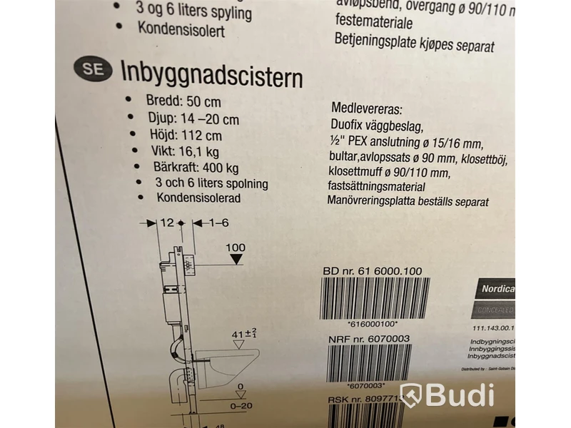 Inbyggnadsfixtur Alterna Nordica, Ord. pris inkl. moms: ca 4000 kr