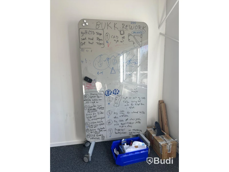 Whiteboard på hjul