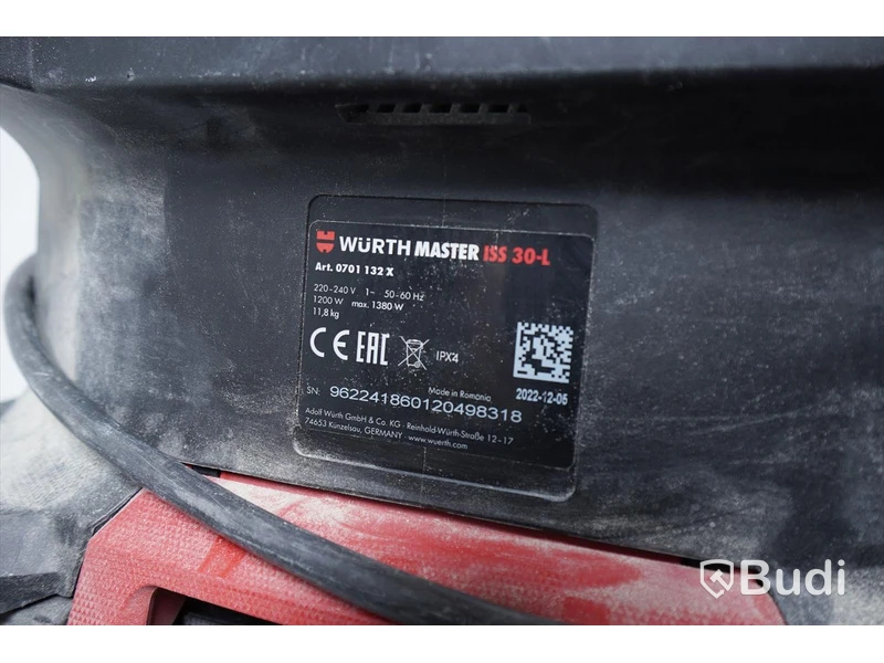 Grovdammsugare Würth Master ISS 30-L