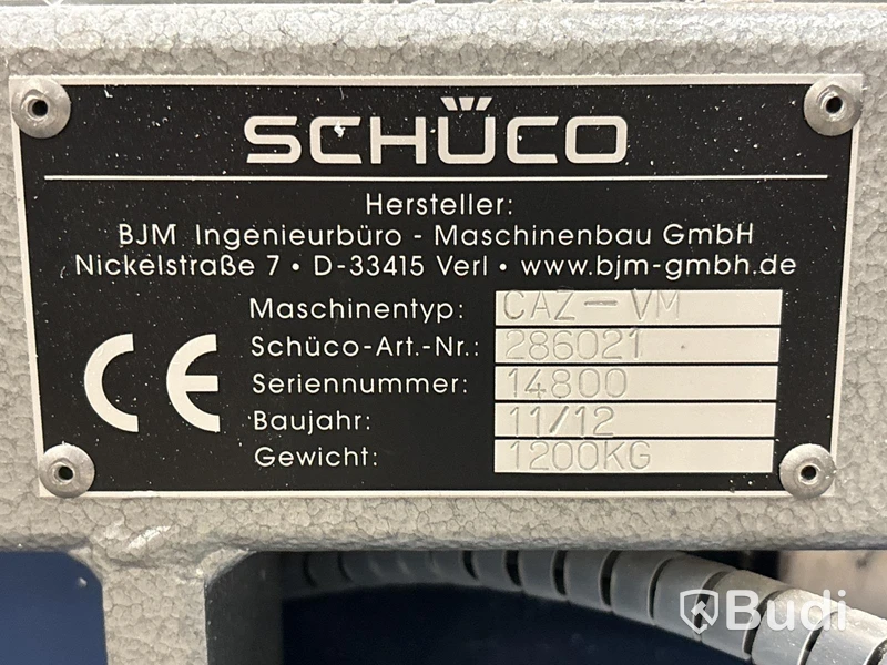 Bågbeslagningsmaskin Schüco CAZ-VM - 2012