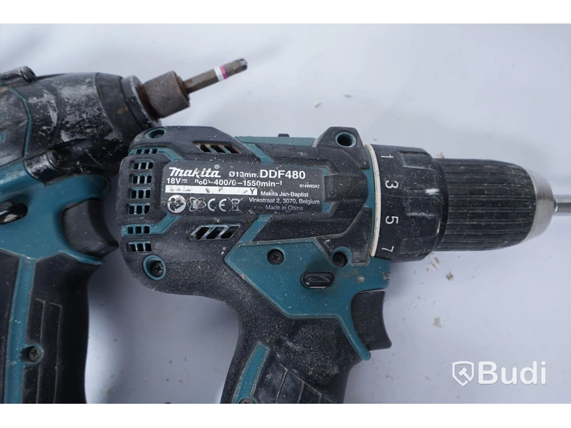 3 st. Skruvdragare Makita DDF480, Makita DTD129, Makita DTD171. Utan batteri.