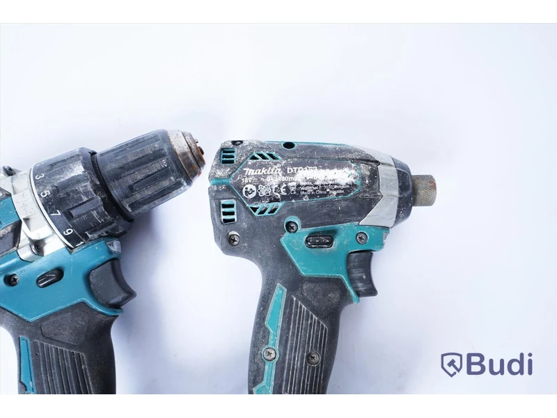 2 st. Skruvdragare Makita DTD153, Makita DDF484. inkl batteri och laddare. Funktionstestad.