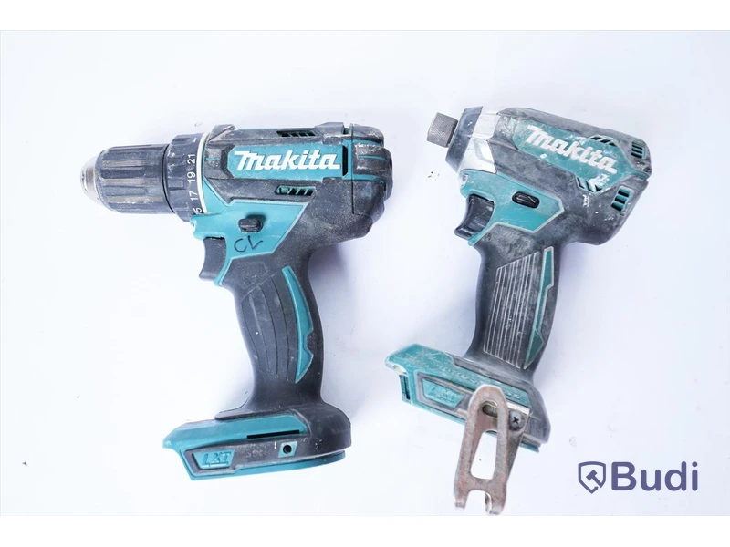 2 st. Skruvdragare Makita DDF482, Makita DTD153. inkl. batteri och laddare. Funktionstestad.