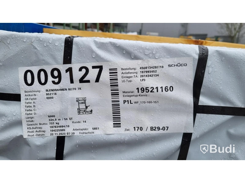 PVC-profiler Schüco 952116 - 324 m