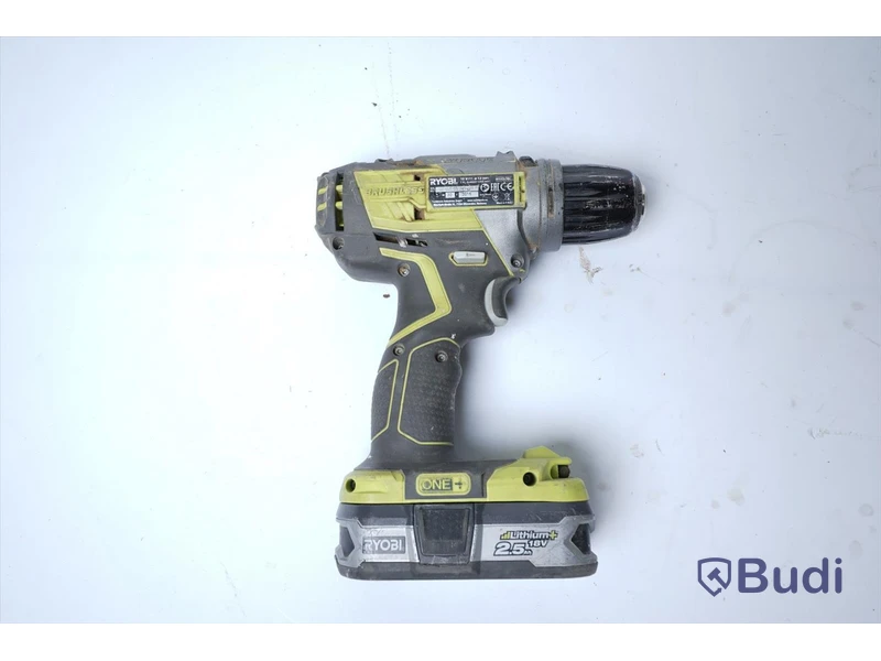 Skruvdragare Ryobi R18DDBL, Inkl. laddare och 2 st. batteri.