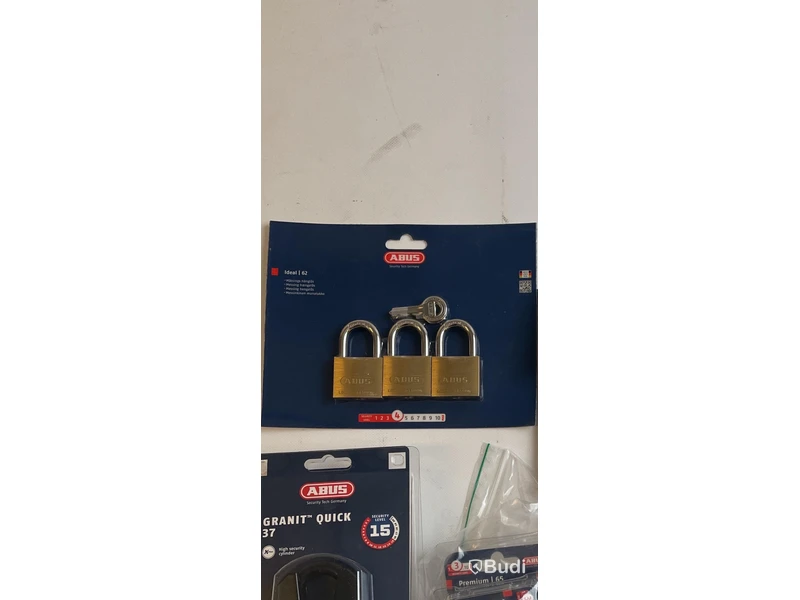 Parti med lås Abus, olika modeller. , Ord. pris inkl. moms: ca 2500 kr