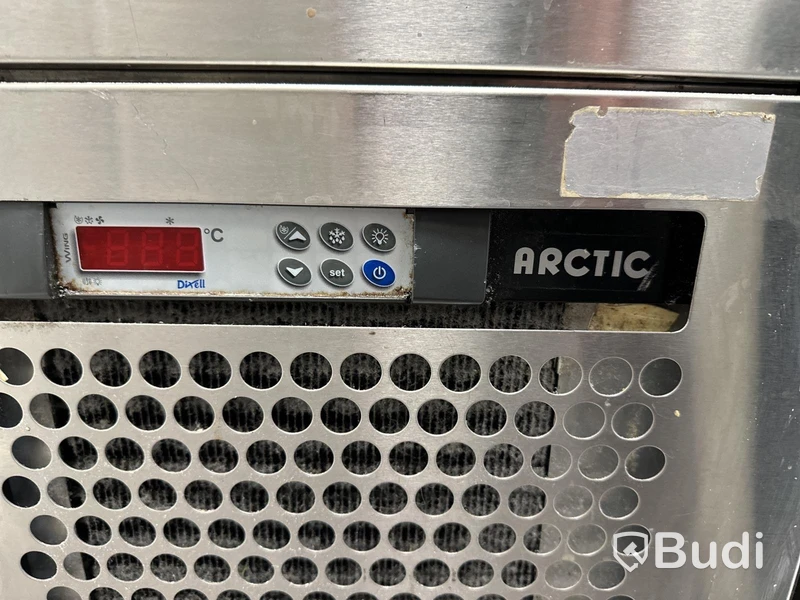 Kylbänk ARCTIC Med kylränna i bakkant, 2 dörrar 1 låda