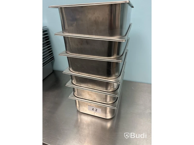 Rostfri kantin 6 st