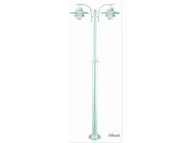 STOLPARMATUR 242 OSLO GALVANISERAD, 2X60W E27 IP54, Ord. pris inkl. moms: ca 4000 kr