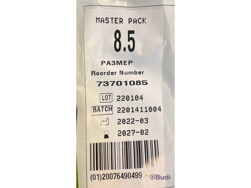 500 par Steril engångshandske TouchNTuff stl 8,5, Totalt ord. pris inkl. moms: ca 18.000 kr