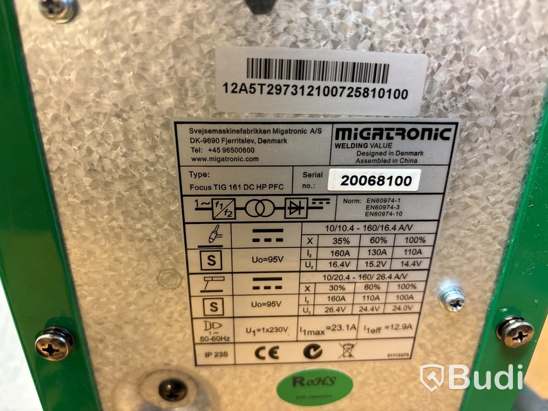 Tigsvets Migatronic Focus 161 DC