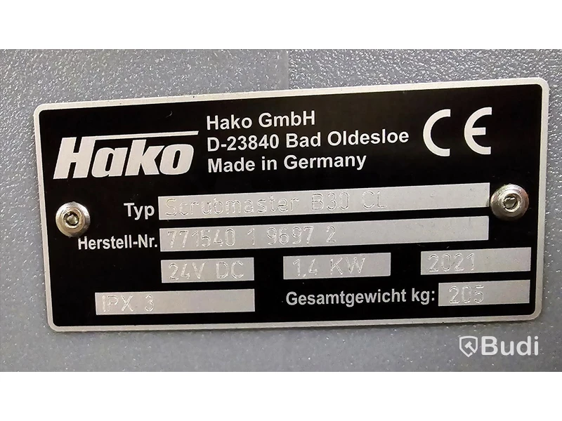 Skurmaskin Hako Scrubmaster B30 CL. - se intern notering.
