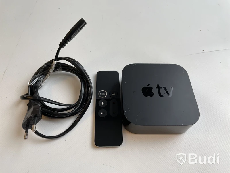 Apple TV 4K (gen1) inkl. fjärrkontroll.