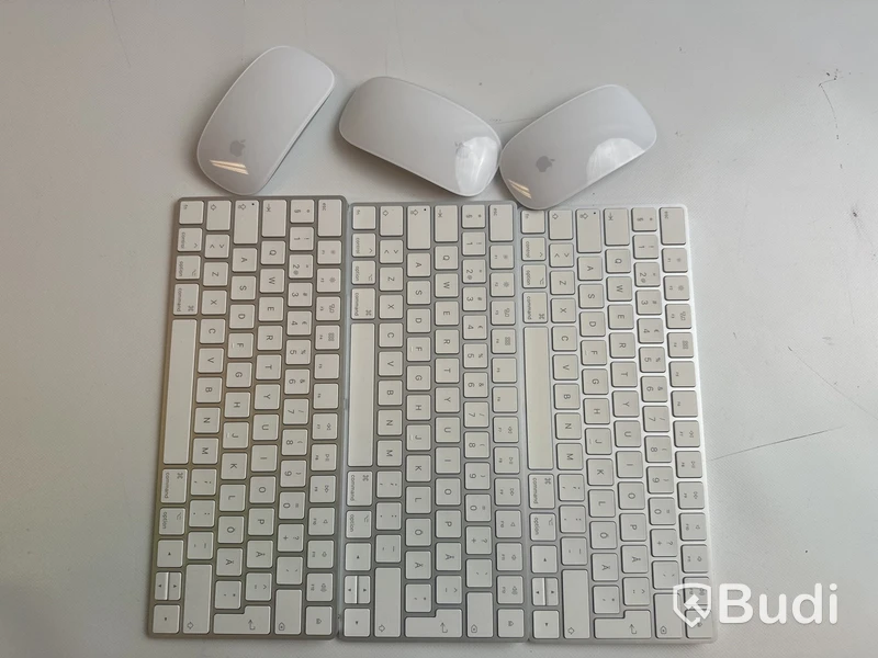 3 st. Tangentbord Apple och 3 st. mus Apple