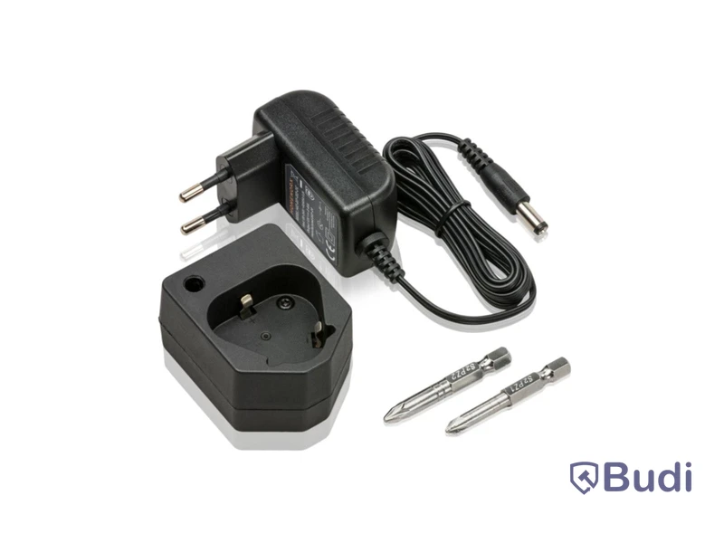 Borrskruvdragare 12V inkl. bitssats, samt 1 st. laddare och 1 st. 1500 mAh-batteri. Totalt ord. pris ink. moms ca: 890 kr.