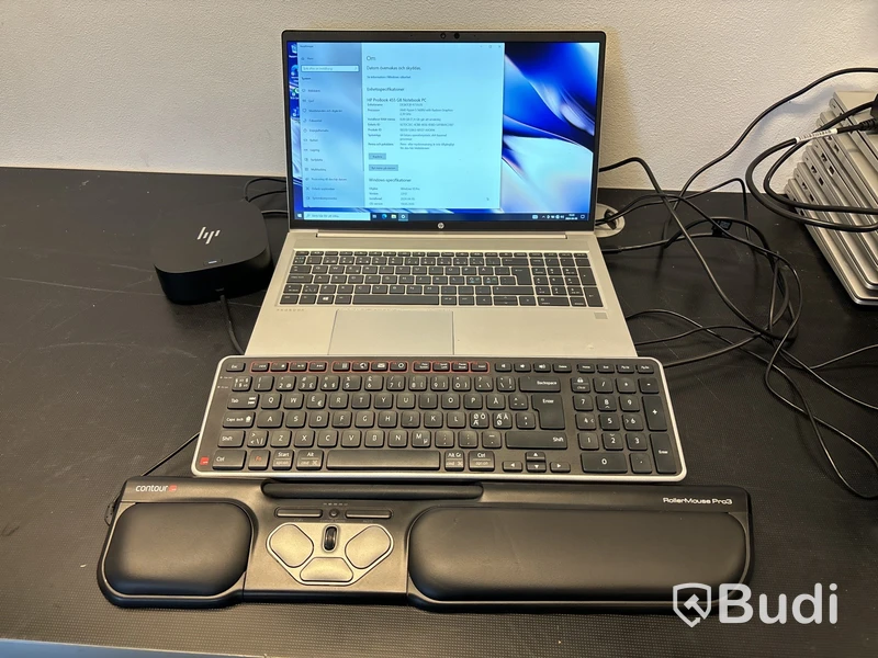 HP Probook, rollermouse & dockningsstation