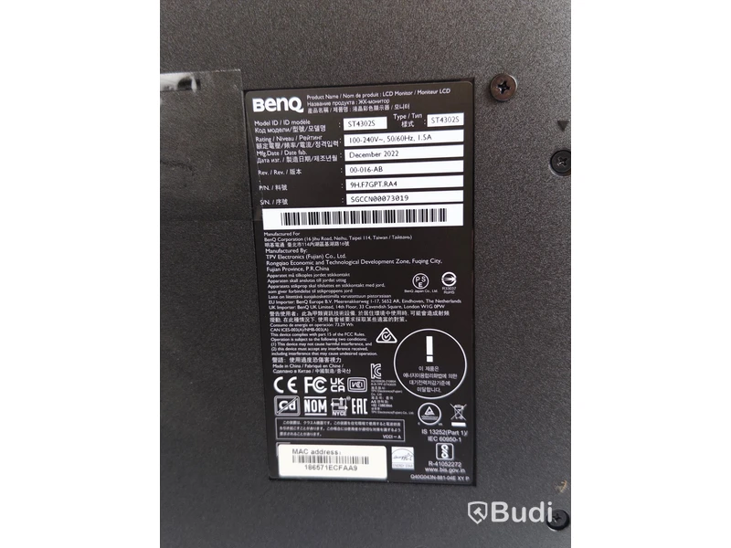 Skärm BenQ ST4302S 43 tum