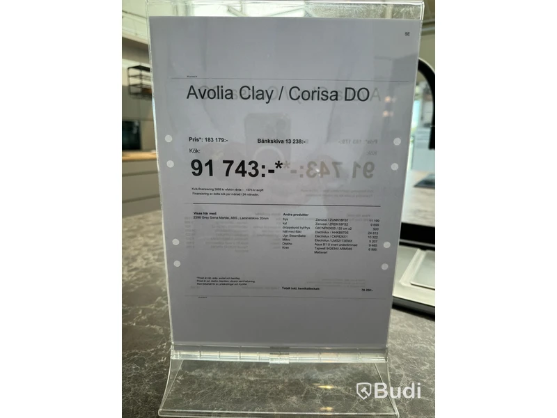 Köksö, Kvik Avolia Clay ord. pris. ca 80.000 kr.