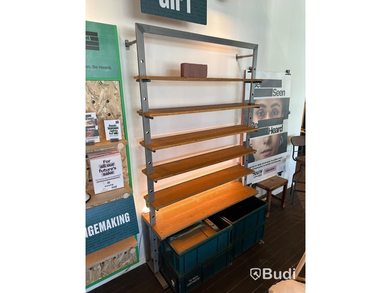 Väggfäst butikshylla