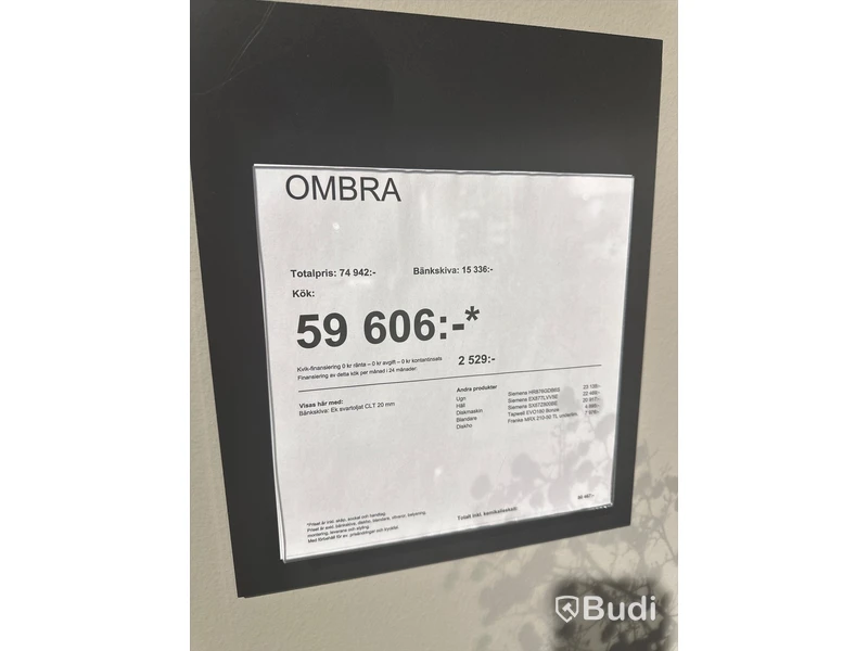 Kök, Kvik Ombra grön ord. pris. ca 85.000 kr.