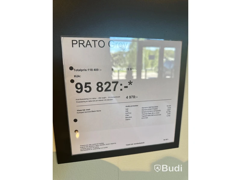 Kök, Kvik Prato Grey ord. pris. ca 130.000 kr.
