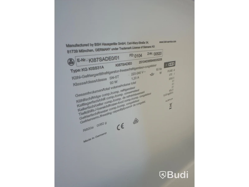 Integrerad kyl & Frys, Siemens KI87SADE0 ord. pris. ca 23.299 kr.