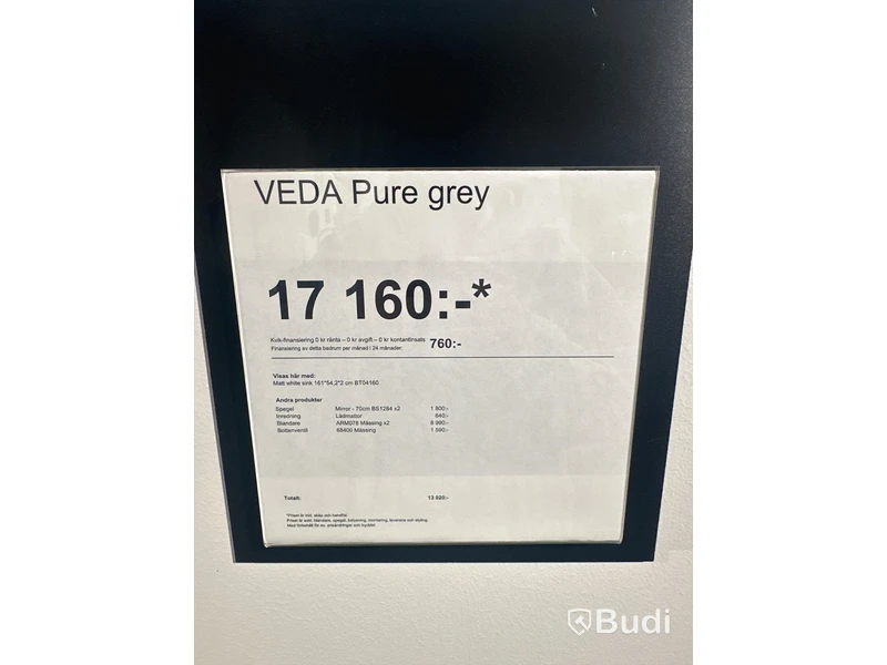 Dubbelkommod med speglar, Kvik Veda Pure Grey ord. pris. ca 17.000 kr.