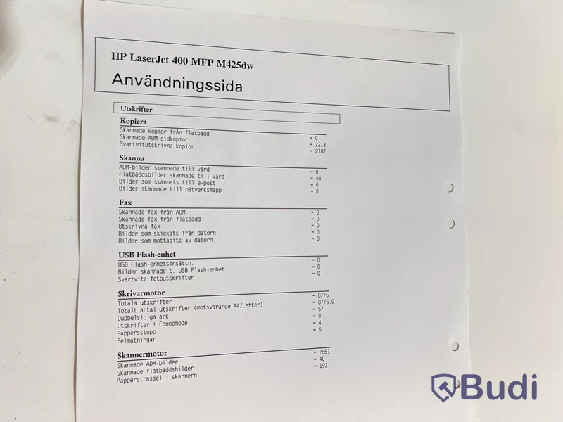 Skrivare/skanner/kopiator HP Laserjet Pro 400 MFP M425dw, Svartvit