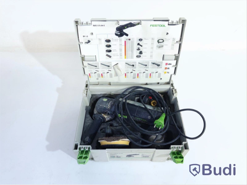 Excenterslip RAS 115.04 E-set Festool med tillbehör