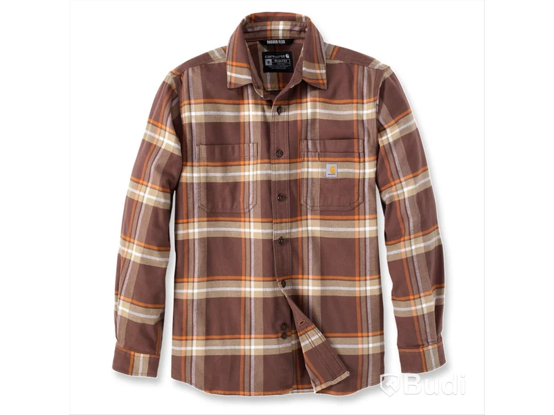 SKJORTA CARHARTT 105945B57, BRUN/BEIGE STL. M
