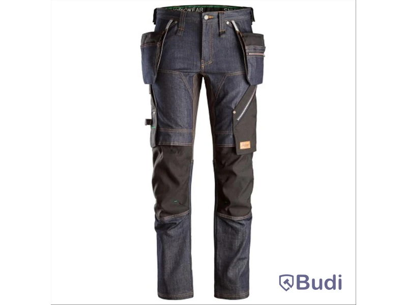 Midjebyxa stl 58 denim/svart, SNICKERS WORKWEAR 6955 FlexiWork