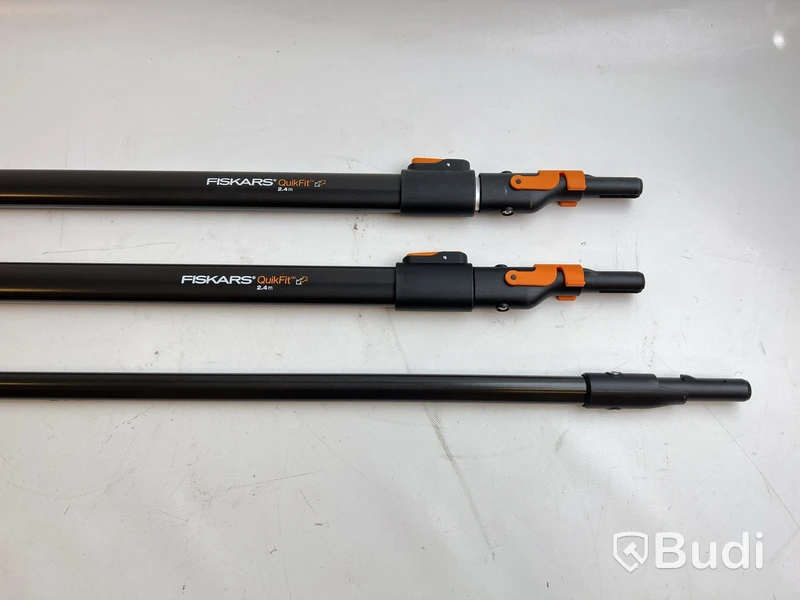 2 st. Teleskopskaft quikfit 2.4m och 1 st. Skaft quikfit Fiskars