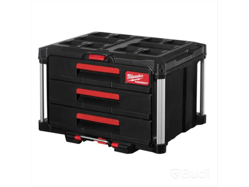 FÖRVARINGSBOX MILWAUKEE, 3 LÅDOR PACKOUT