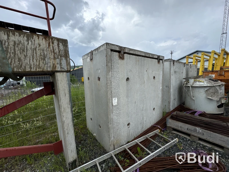 5 fots container med betonghuv