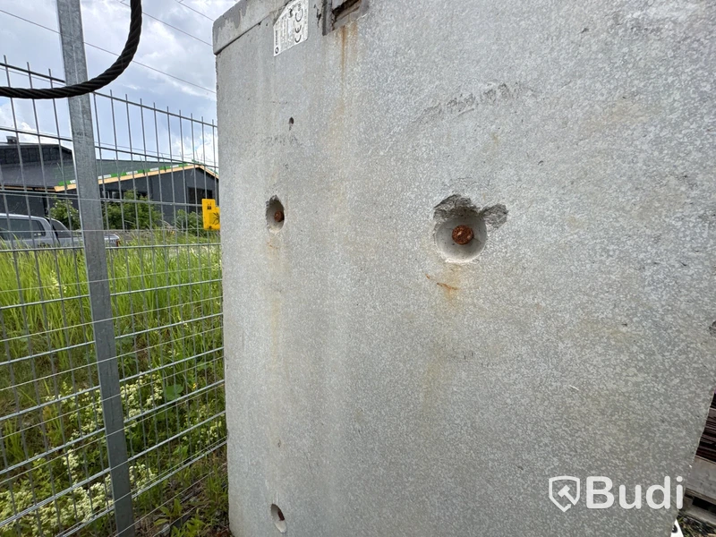 5 fots container med betonghuv