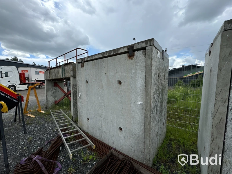 5 fots container med betonghuv
