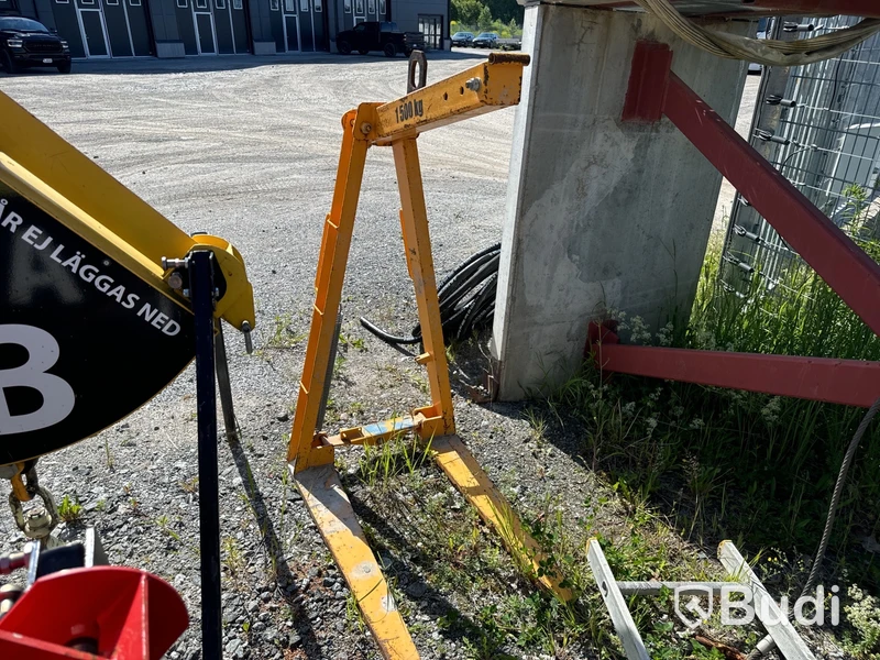 Pallgafflar/palllyftare för kran, max 1500kg