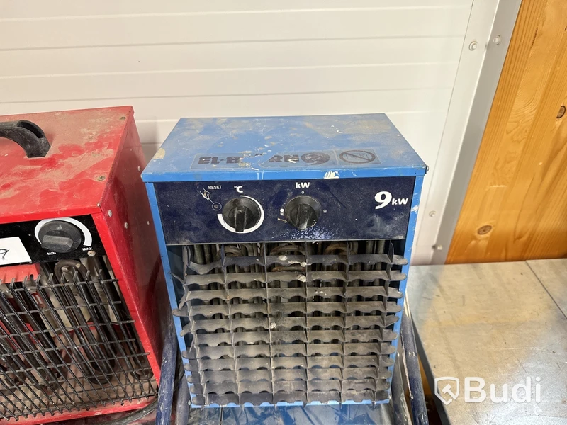 Parti med byggfläktar