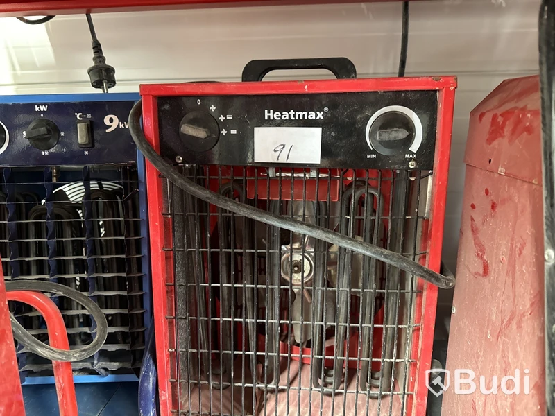 Parti med byggfläktar